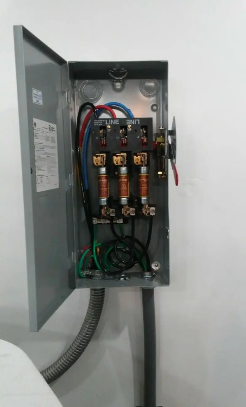 Three-phase disconnect switch installed for Electrical Wiring & Rewiring in West Carrollton