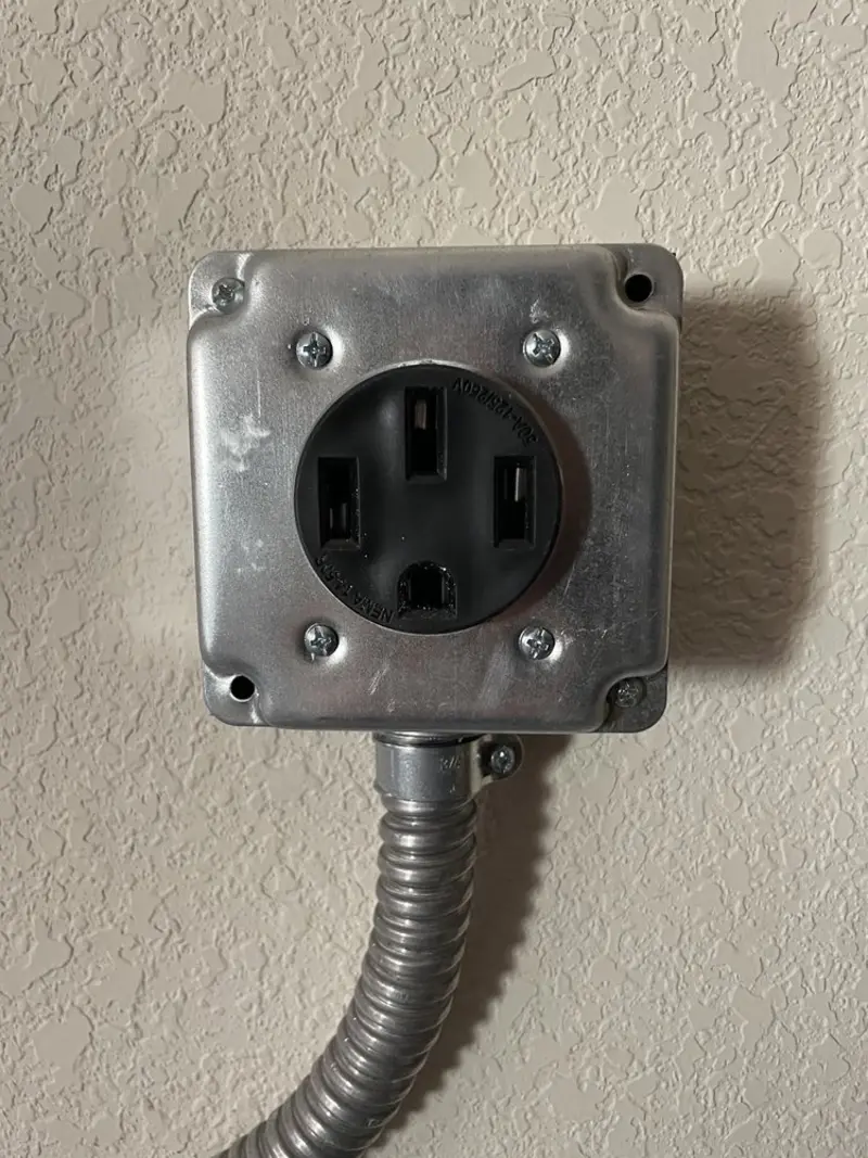 NEMA 14-50 outlet installed for Smart Home Electrical in West Carrollton